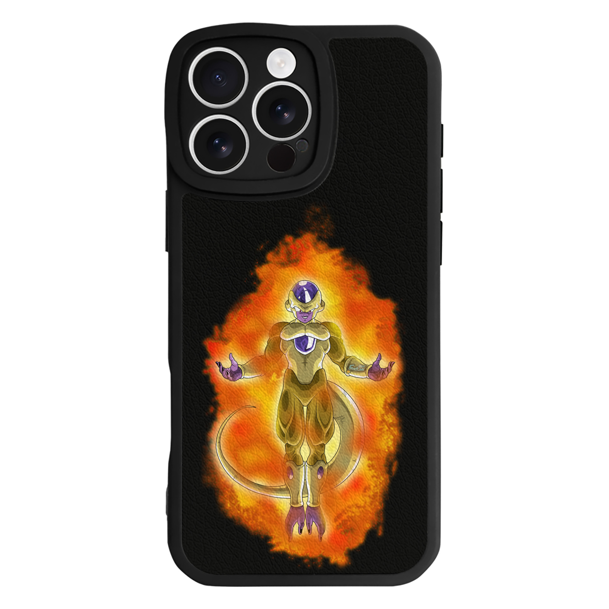 （画像用） ドラゴンボール フリーザ DRAGON BALL Frieza 【iPhone 16シリーズ対応】シリコンスマホケース（レザー調） 材質：シリコン